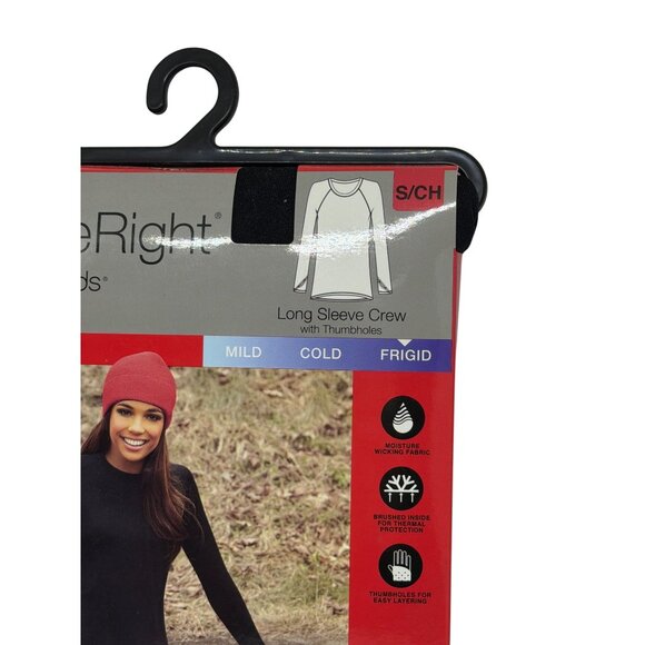 NWT Cuddl Duds Women Small ClimateRight Plush Warm Long Sleeve Thermal Crew Cozy - Picture 2 of 3